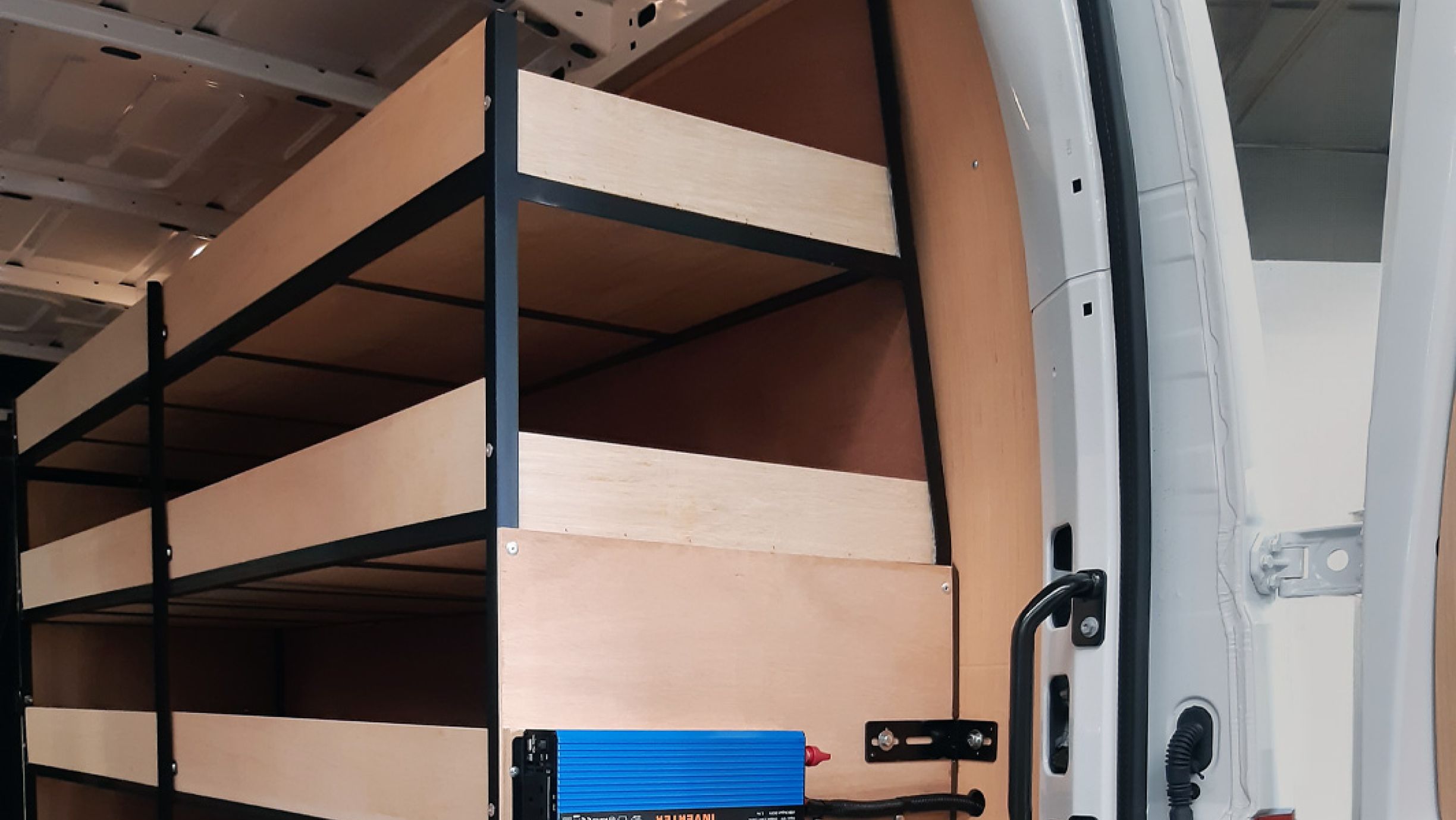 Stick Built Racking Metal Framed Racking | ProtectAVan