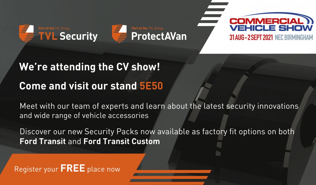 TVL Security and ProtectAVan are attending the CV show
